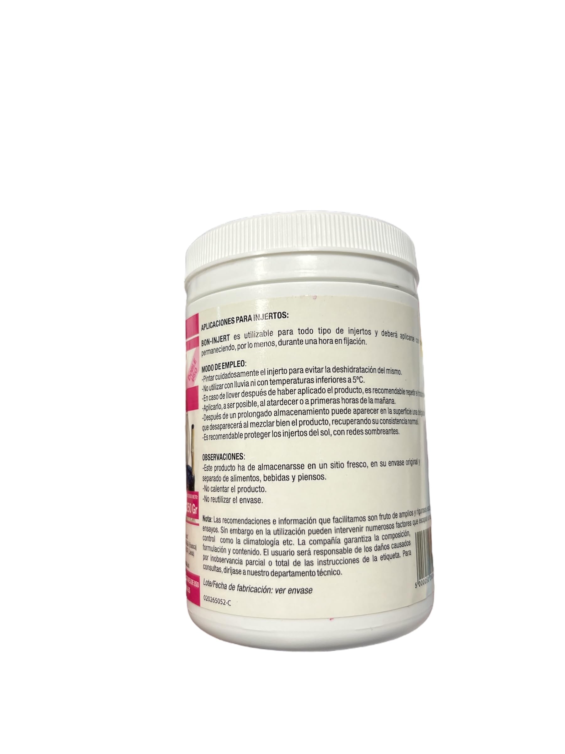Pasta cicatrizante para injertos o heridas de poda, 250 ml. Bon injert gris