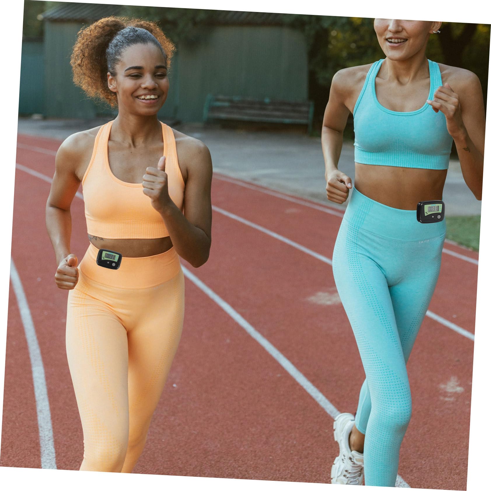 POPETPOP Lot de 10 Podomètres pour La Marche Compteur De Pas Compteur De Calories Détection Automatique De Marche/Jogging Noir