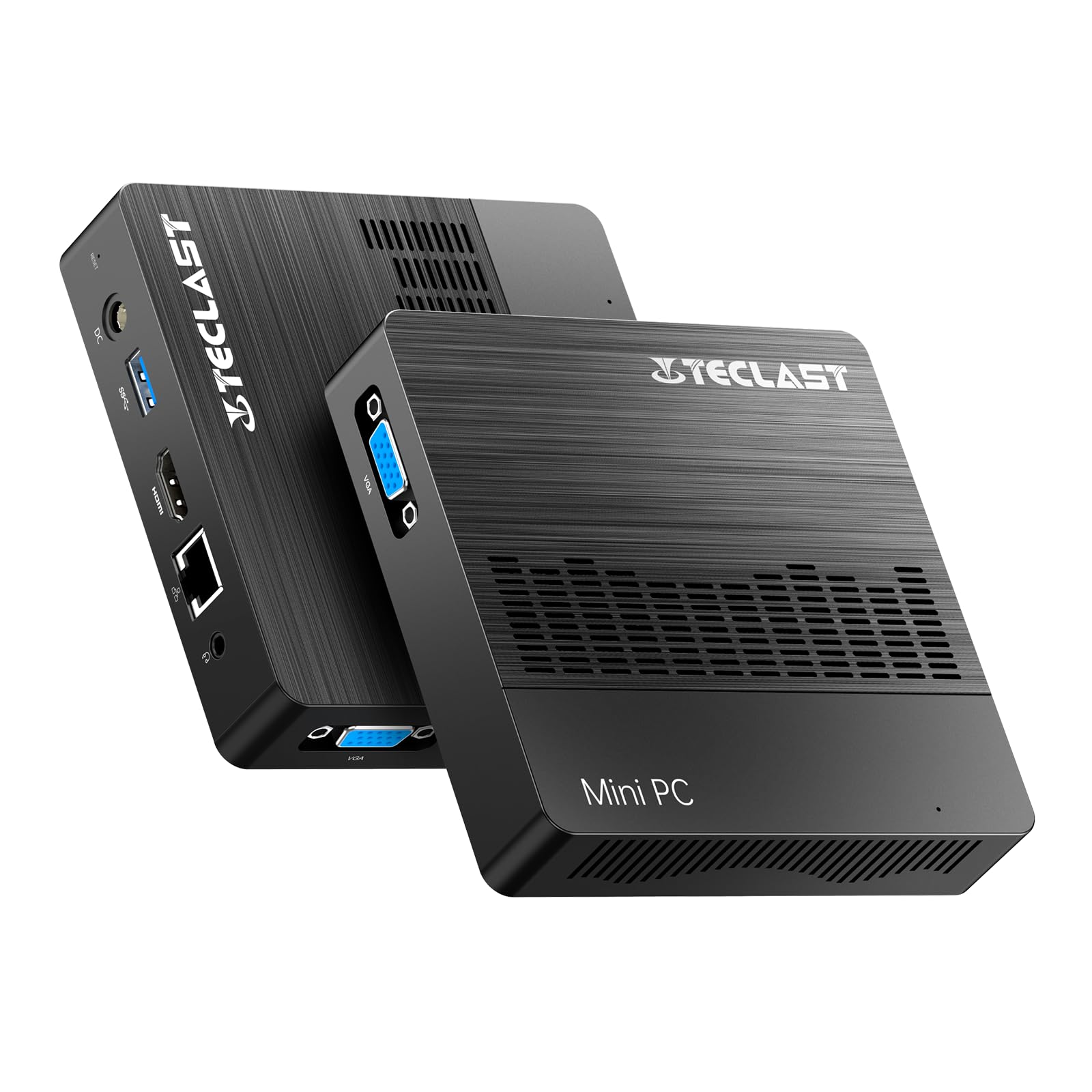 TECLAST Mini PC N10, 6GB DDR4 128GB Piccolo PC Intel N4000(fino a 2.6GHz), 4K Dual Display UHD, Supporto M.2 SATA SSD, WiFi 5/BT 5.0, USB3.2x3, HDMI, RJ45, Mini Portatile Computer PC Fisso Per Ufficio