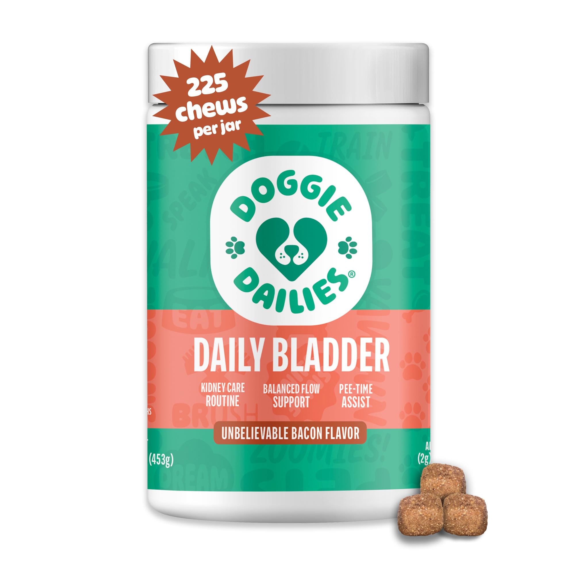 Doggie Dailies Cranberry Supplement for Dogs Bacon Flavored