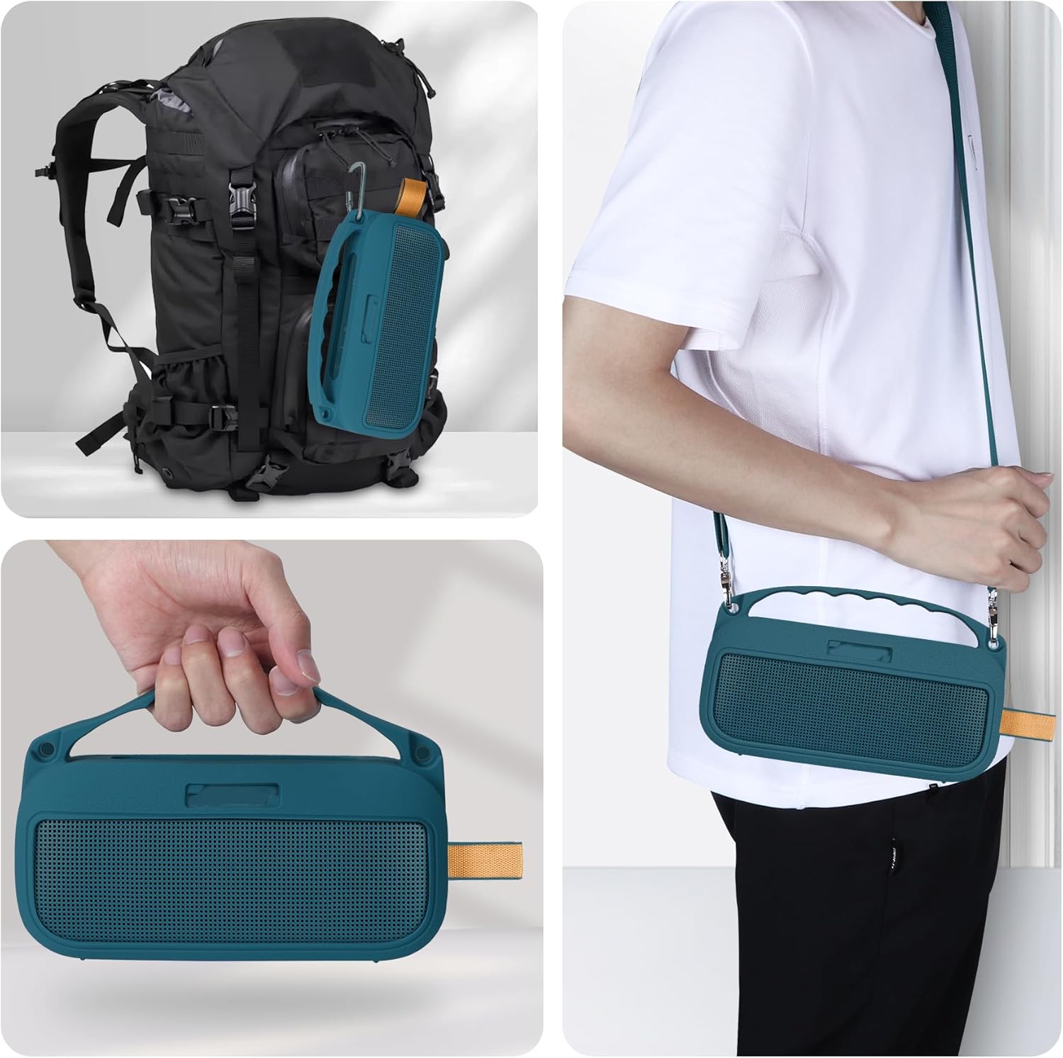 2nd Gen Silicone Cover Compatible with Bose SoundLink Flex 2nd Gen/Bose SoundLink Flex Portable Speaker (Twilight Blue Cover) - Image 8