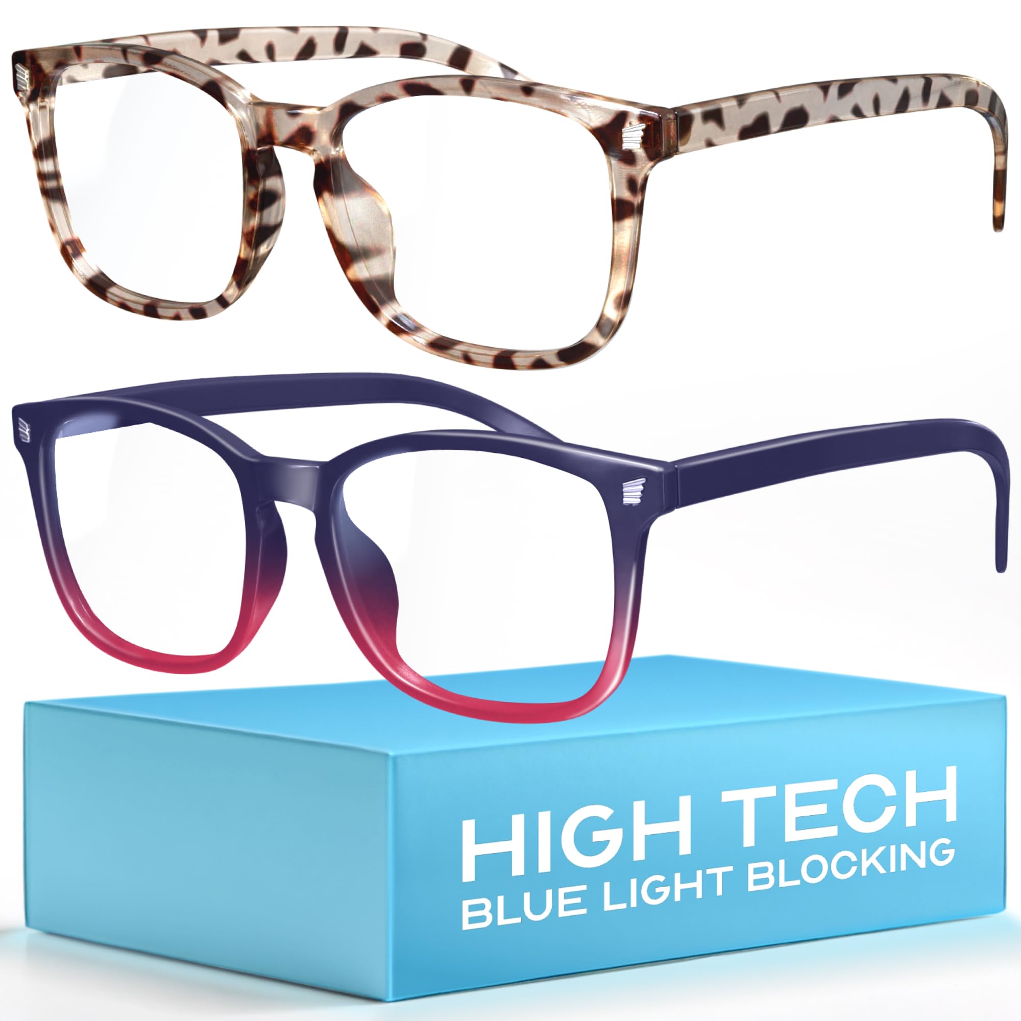 Photo 1 of livho High Tech Blue Light Glasses - Advanced Blue Light Blocking Computer Glasses - Screen Fatigue & UV Protection