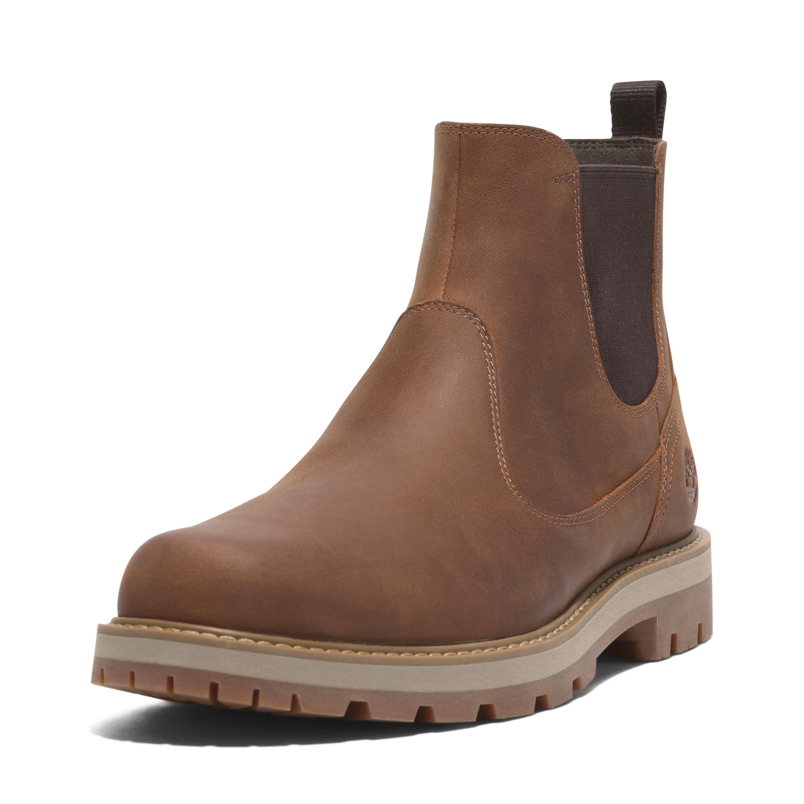 Timberland Para Hombre. TB0A6A4WEM61 Botines Chelsea De Piel Britton Road MarróN (42), Plano, Ninguno, Casual, Sostenible-image