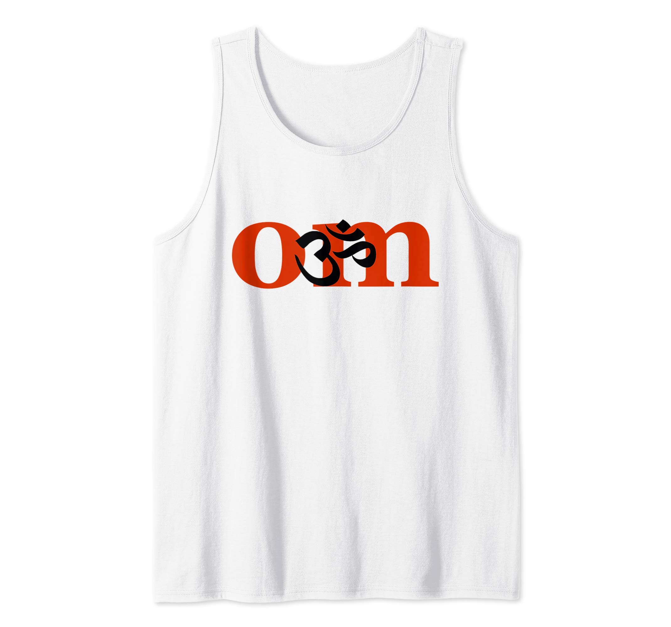 Namaste Symbol Inside Om Lettering Tank Top