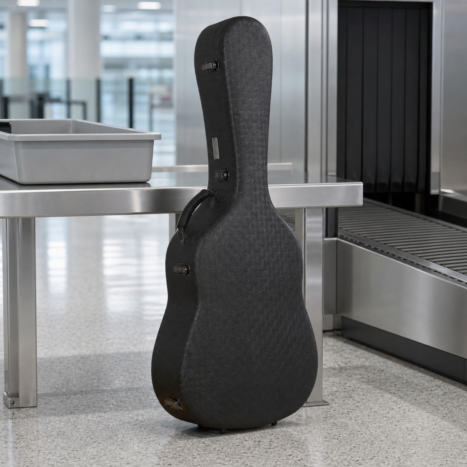 Funda Rígida para Guitarra Folclórica Portátil, Estuche Rígido para Guitarra Acústica, Cómoda, Viajes, Ensayos, Guitarristas, Músicos