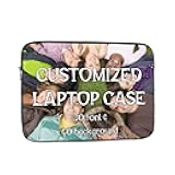Custom Photo Laptop Sleeve Personalized Laptop Briefcase Design Your Own Customized Computer Notebook Bag for Men Women Shockproof Carrying Briefcase 15 Inch