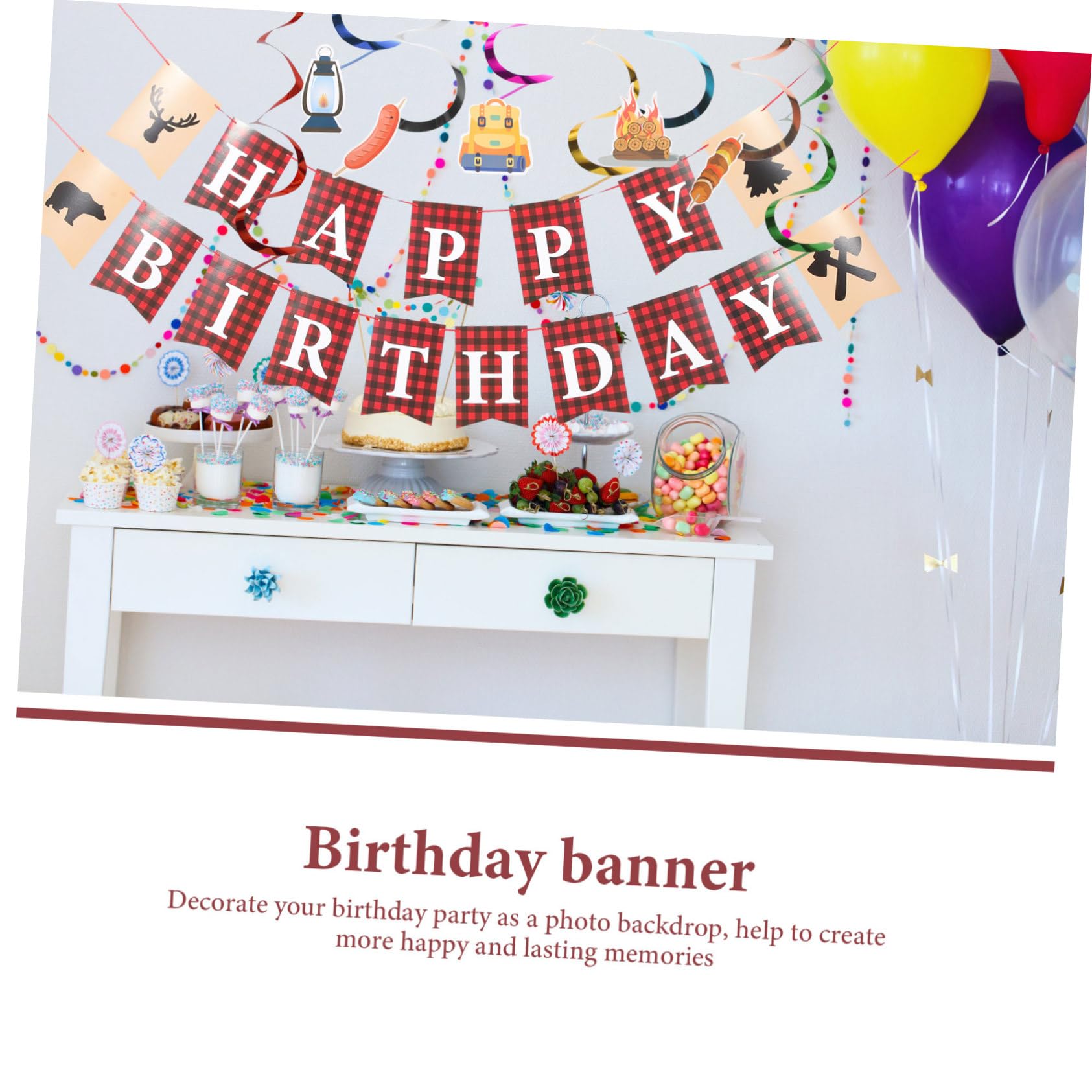 MAGICLULU 2 Juegos De Pancartas De Cumpleaños Con Temática Única Para Decoración De Cumpleaños De Adultos Como Fondo De Fotos Y Fiesta Divertida.