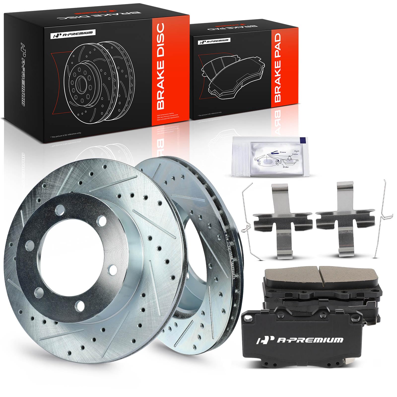 Amazon.com: A-Premium 11.69 inch (296.8mm) Front Drilled and
