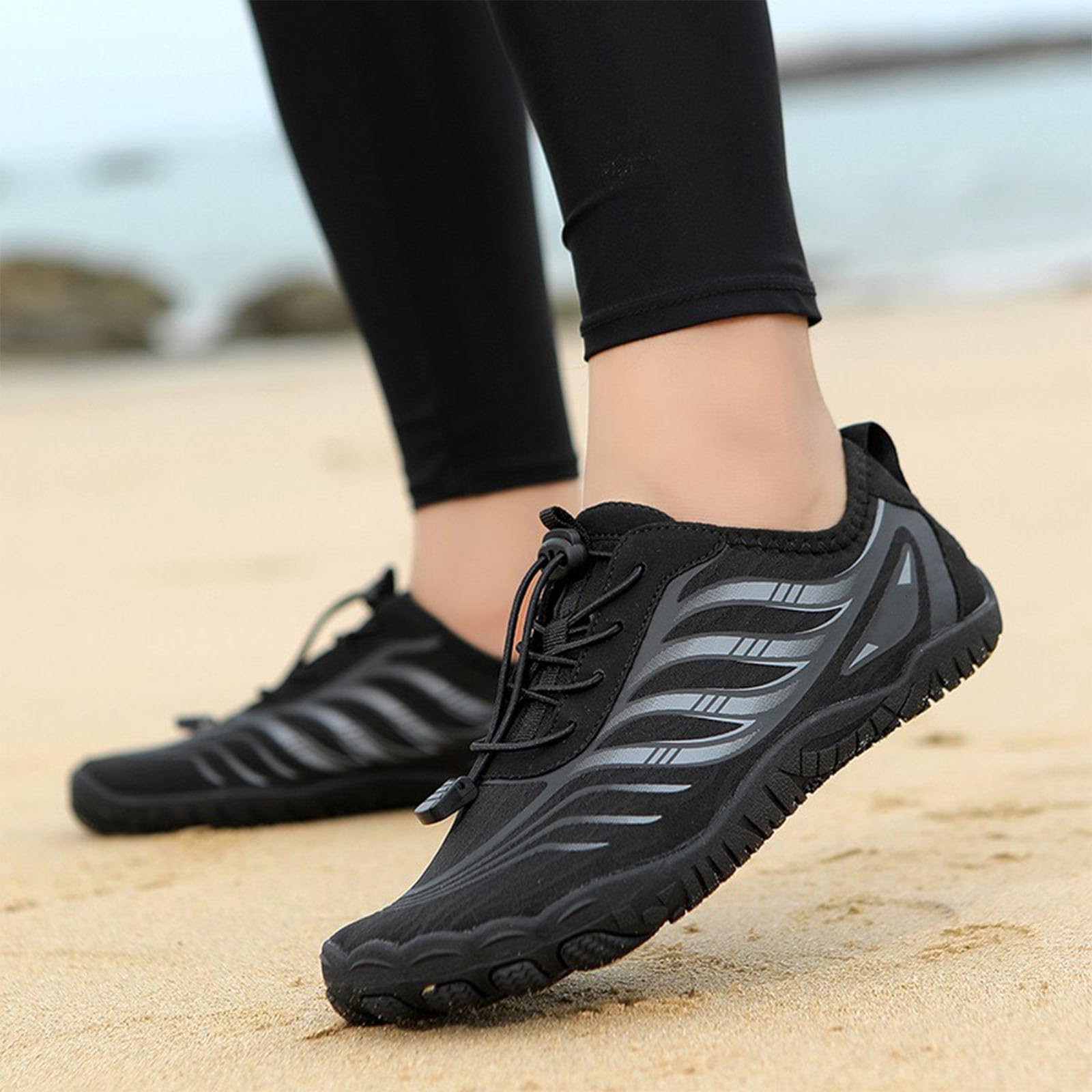 Scarpe da Scoglio Uomo Scarpette Mare Ciabatte Donna Antiscivolo di Gomma per Il Sandali Acquatiche Ginnastica Fiume Scogli Trasparenti con Sassi Bambina Spiaggia Ragnetti