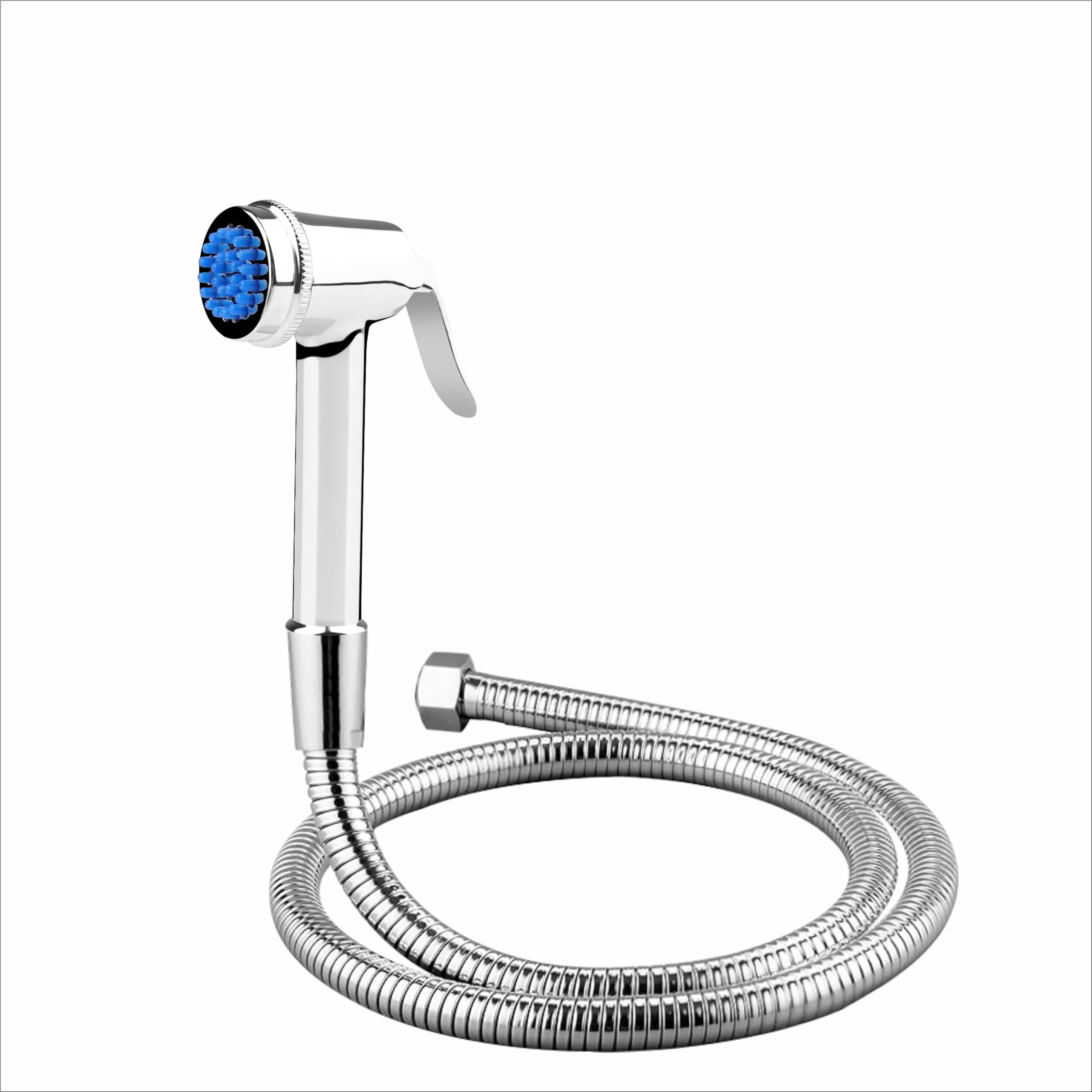 Mingle® ABS Health Faucet with Grade 1 Meter Flexible Hose Pipe and Wall Hook, White (Jet Spray for Toilet. (Nozzle Brass, 1.5METER) (B0CMDFJDWW) Amazon Price History, Amazon Price Tracker