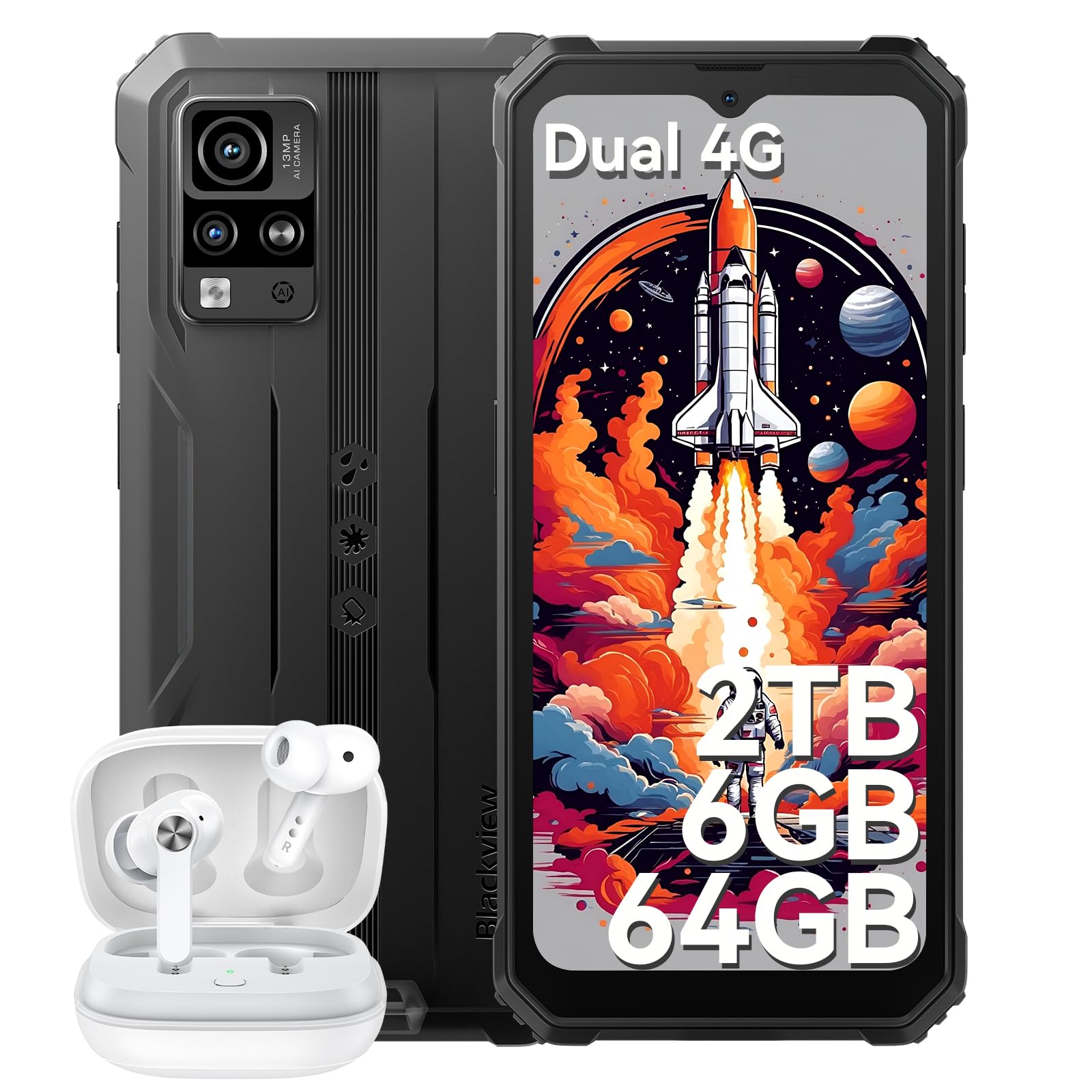 Amazon.com: Blackview BV4800 Rugged Phone, Rugged Smartphone