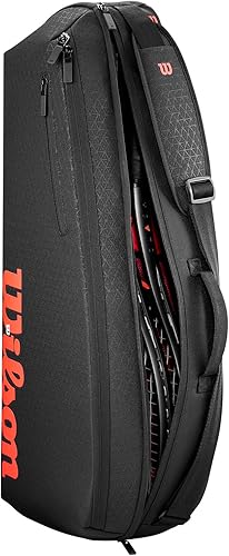 Miniatura 4 de WILSON Clash V3 Super Tour - Bolsas para raqueta de tenis, color negro y infrarrojo