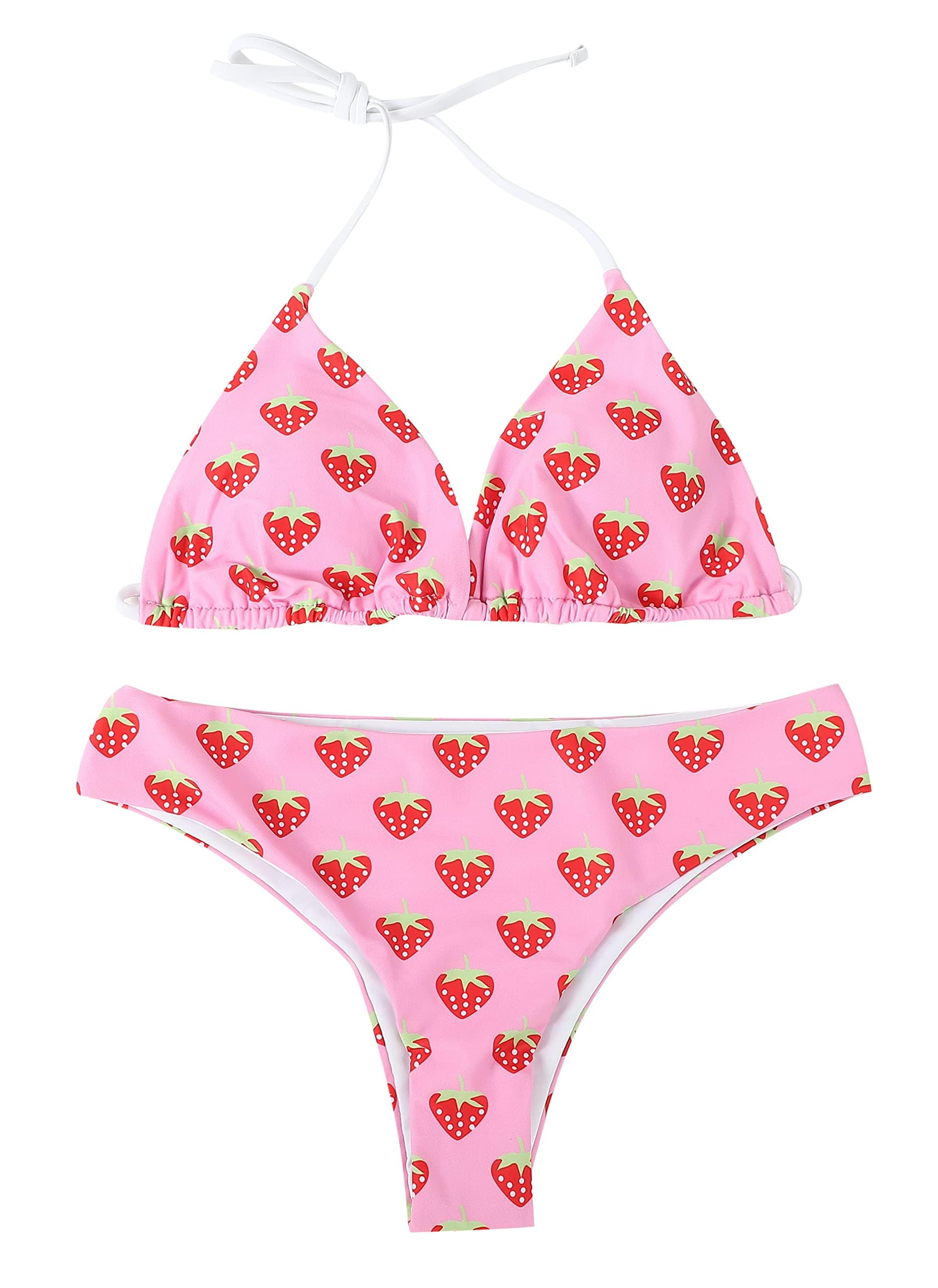 イチゴ柄 ビキニ Amazon.co.jp: 【ぴゅありぼん】ゆめかわ イチゴ柄 ピンク