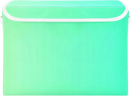 GAIGEO Green Gradient Fabric Storage Cubes, Storage Boxes, Organization and Storage, Closet Storage