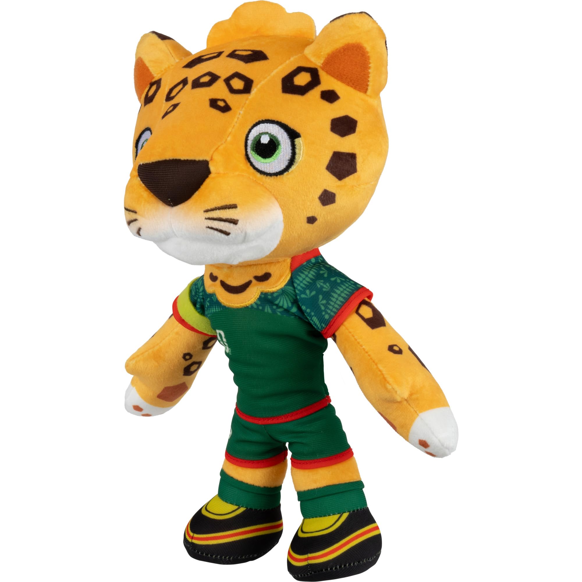 Jazwares FIFA® World Cup 2026 Mexico 8-Inch Plush - Official Zayu™ the Jaguar Mascot with Green Uniform, Soft Collectible Toy for Fans - Ages 3+ - 2