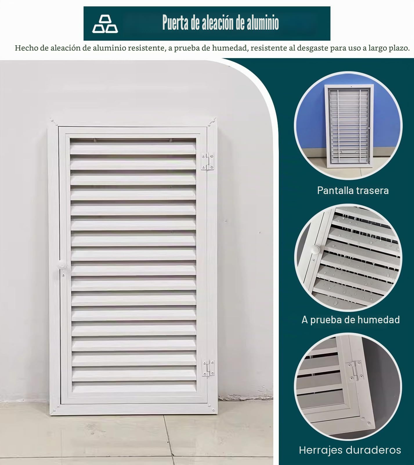 ZIMGOD Puerta de Inspección Acceso con Rejillas de Ventilación y Manija, Panel de Acceso con Cierre Magnético, Puertas de Servicio de Inspección Interior/Exterior/Eléctrico(28x24in (70x60cm))