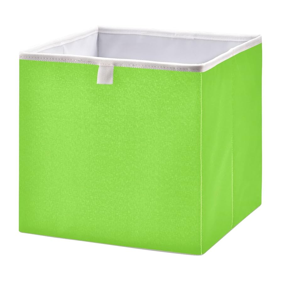 家具・インテリア NEIGHBORHOOD CI / P-CONTAINER SET Green Amazon.com - Fluorescent Green Cube Storage Bin Fabric