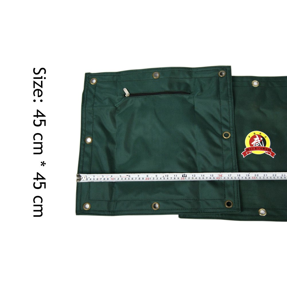 HYFAN Bolsa de pared de lona para Wing Chun Kung Fu, saco de boxeo para entrenamiento de boxeo (verde nuevo)