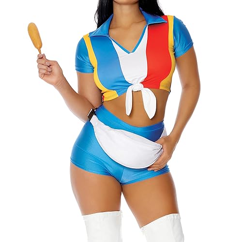 Forplay Womens Stick With It Sexy Fast Food Employee Costume - Small/Medium - Multicolor