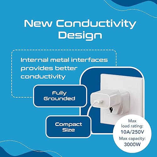 Vista 4 de Adaptador de conexión universal a tierra Ceptics EE. UU./Japón - tipo B