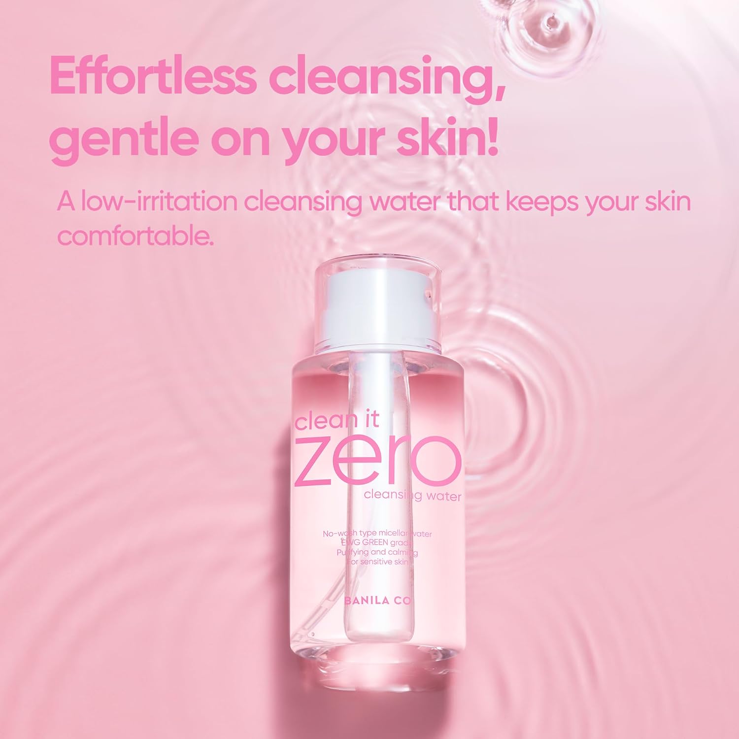 BANILA CO Clean It Zero Pure Cleansing Water | Gentle Cleanser for Sensitive Skin | Micellar Water Makeup Remover No Rinse & Oil Free (310ml / 10.48 fl.oz) - Image 5