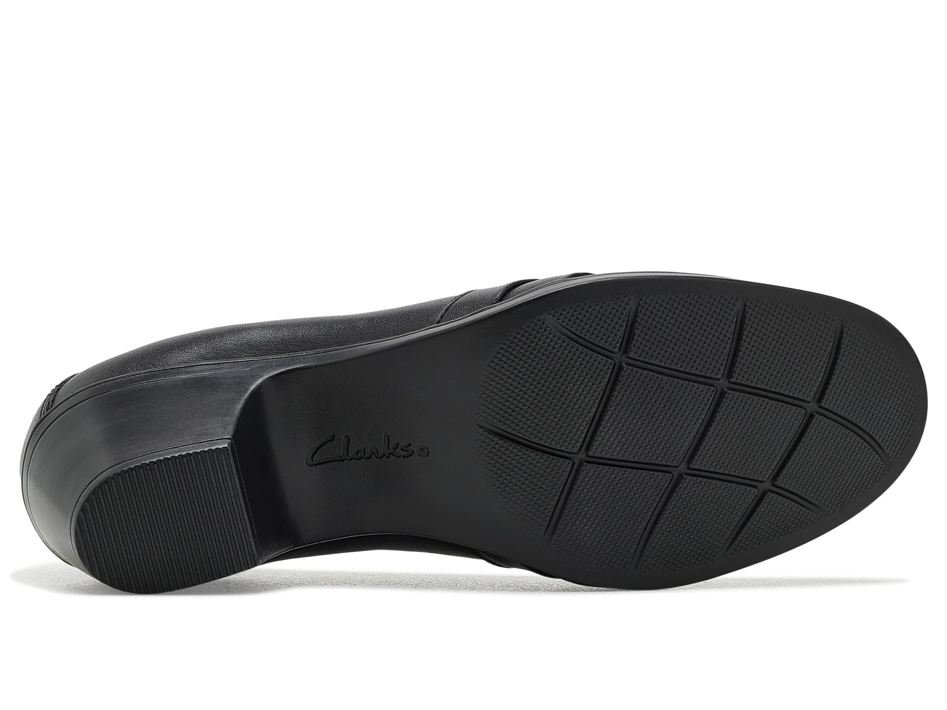 Clarks Emily 2 damskie Gracie, czarna skóra, 5,5