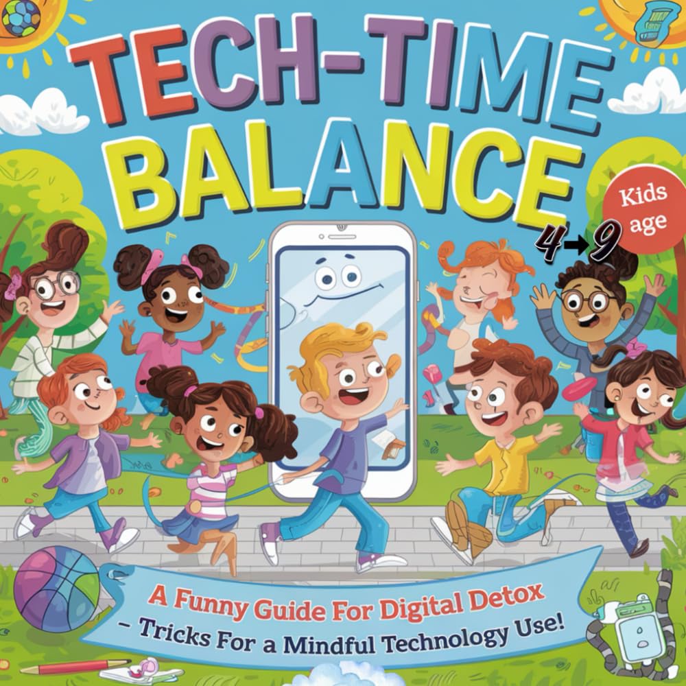 Tech-Time Balance: A Funny Guide for Digital Detox, Tricks for a Mindful Technology use for kids age 4-9: Laugh, Play, and Power Dow, No Scrolling or WiFi Needed