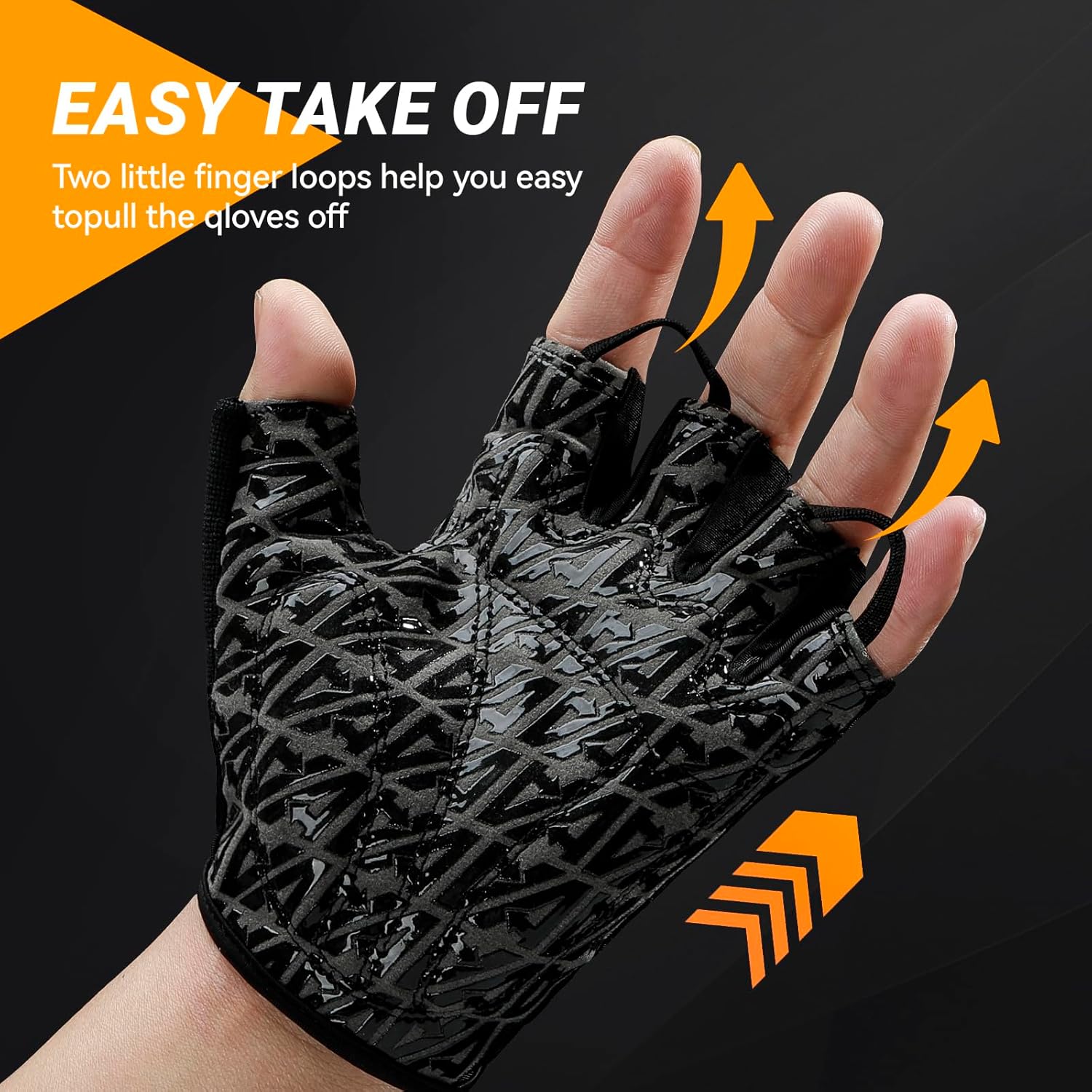 Bike Cycling Sports Gloves: Half Finger Bicycle Gloves for Men Women with 5MM Gel Pad - Anti-Slip Exercise Workout Gloves for Gym Motorcycle - Image 7
