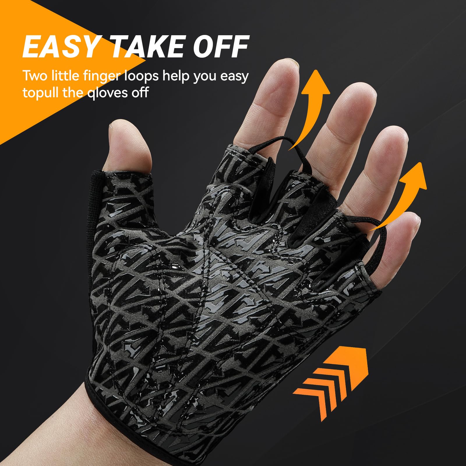 Guantes deportivos de ciclismo para bicicleta: guantes de bicicleta de medio dedo para hombres y mujeres con almohadilla de gel de 5 mm, guantes de entrenamiento antideslizantes para
