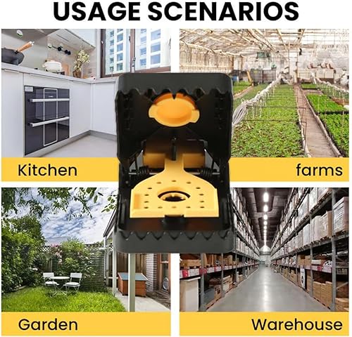 Miniatura 6 de 4 clips de pegamento para ratón, disuasorio de ratas, potente solución rápida y humana, segura para niños y mascotas, estación de cebo segura, para