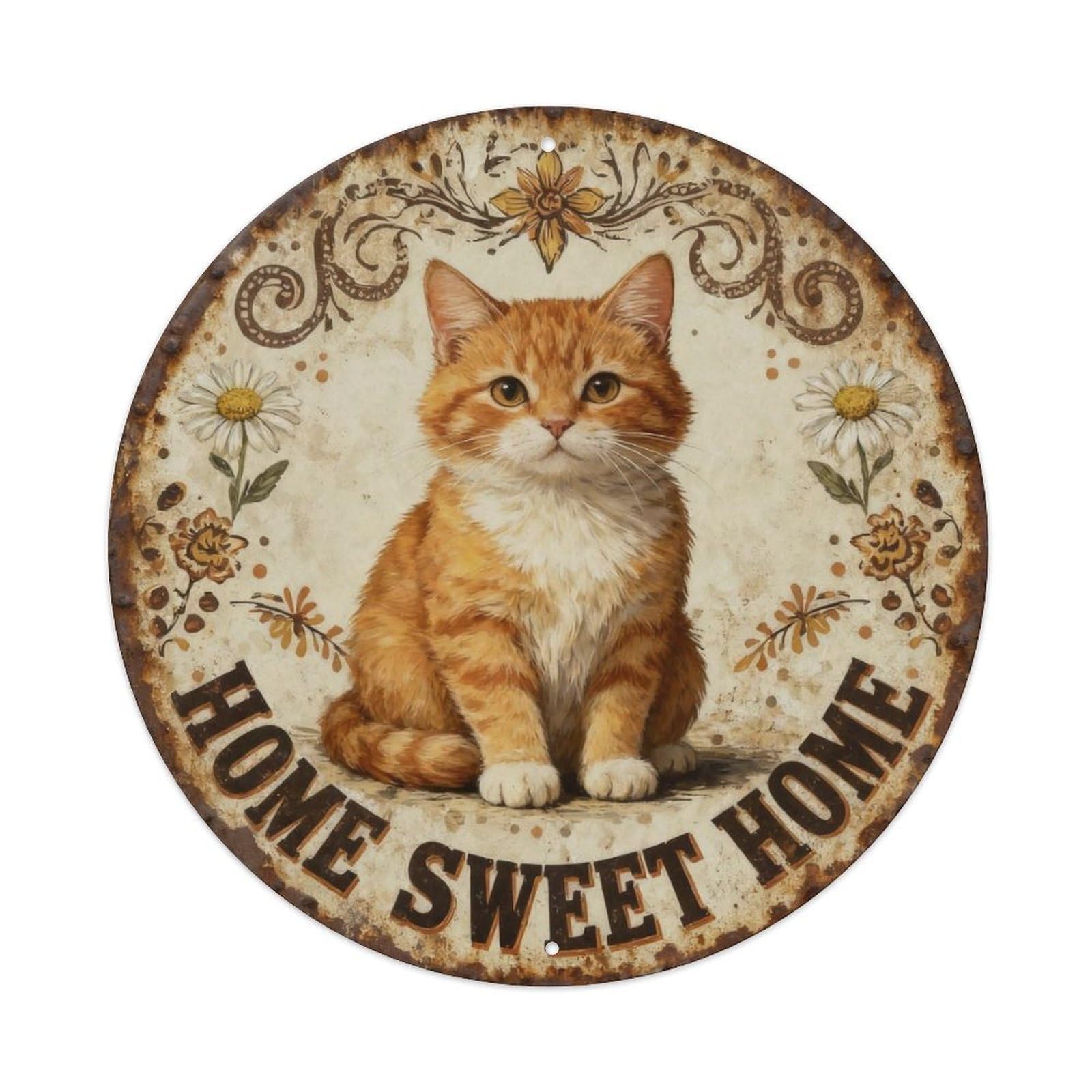 Home Sweet Home Metal Tin Sign Plaque