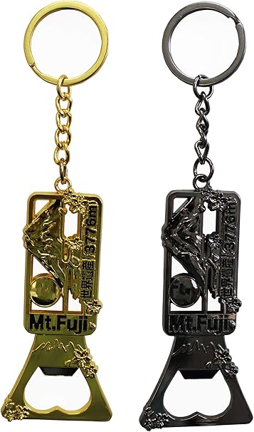 Amazon Co Jp 日本土産 キーホルダー マグネット 栓抜き 富士山 金 黒2種類入り 雑貨 便利グッズ ホーム キッチン