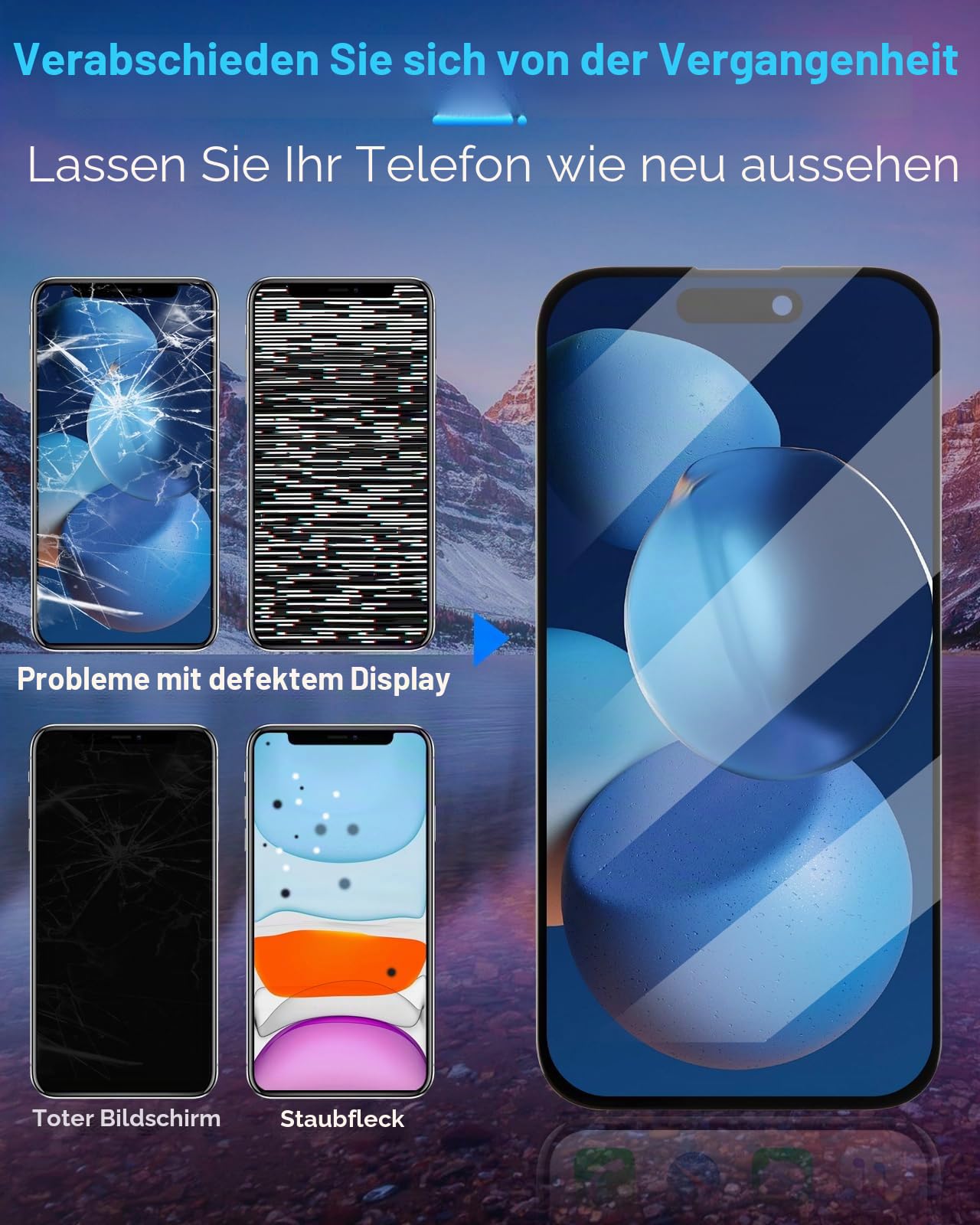 ARSSLY Incell Display für iPhone 15 Pro LCD Display für iPhone 15 Pro Display Ersatz für iPhone 15Pro A2848 A3101 A3104 A3102 Touchscreen Digitizer Assembly mit Reparatur Kit (6,1 Zoll, schwarz)