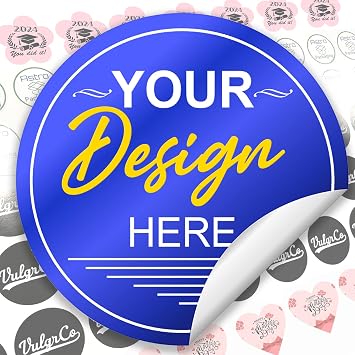 Up to 1000 Pcs Custom Stickers Personalized Labels for Business Logo Name Customizable Waterproof Photo Sticker Vinyl Decals Design Your Own
