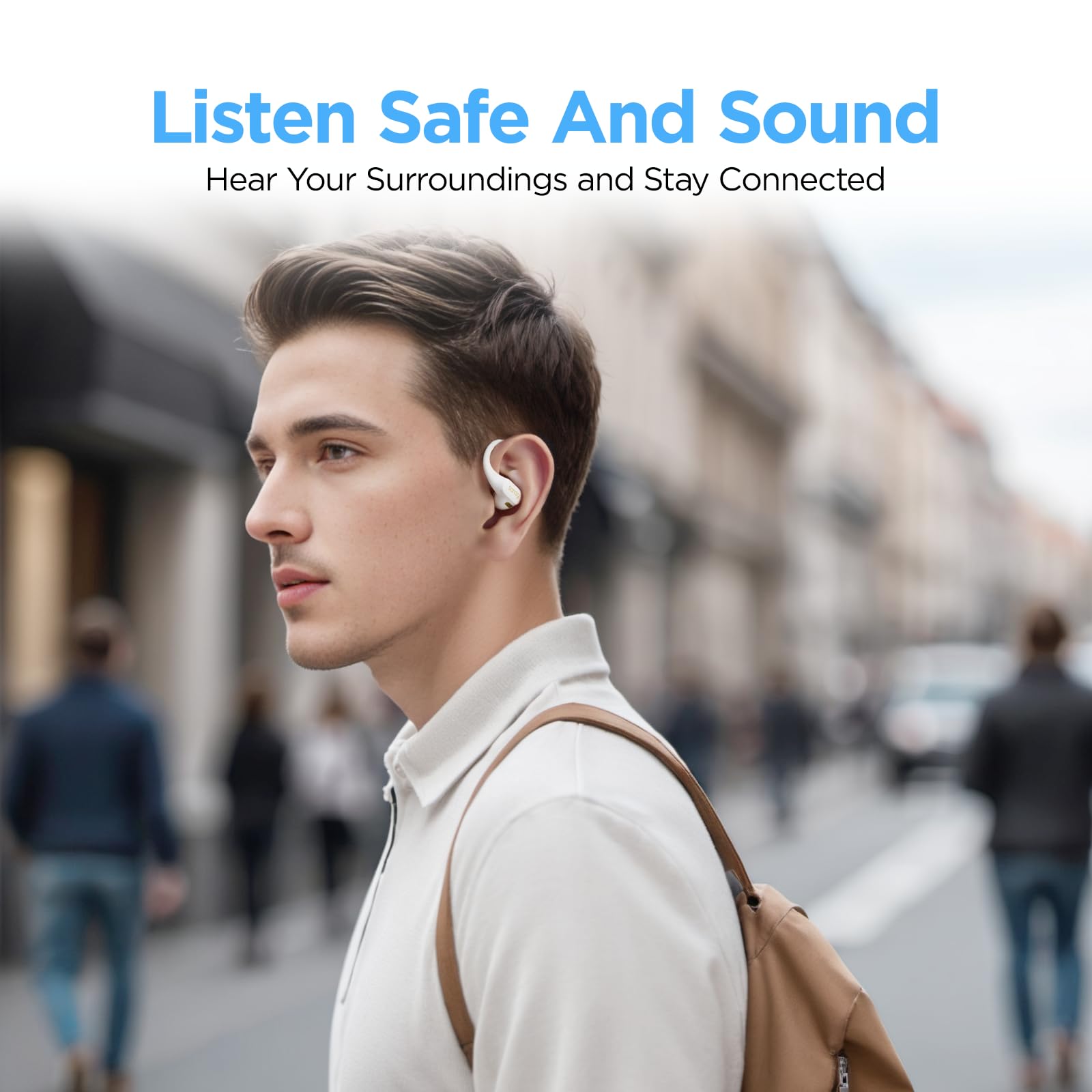 SANAG G6S Open Ear Headphones, Air Conduction Bluetooth 5.3 Wireless Earbuds, 5.4 Grams per Piece, Ultra-Comfort - Image 3
