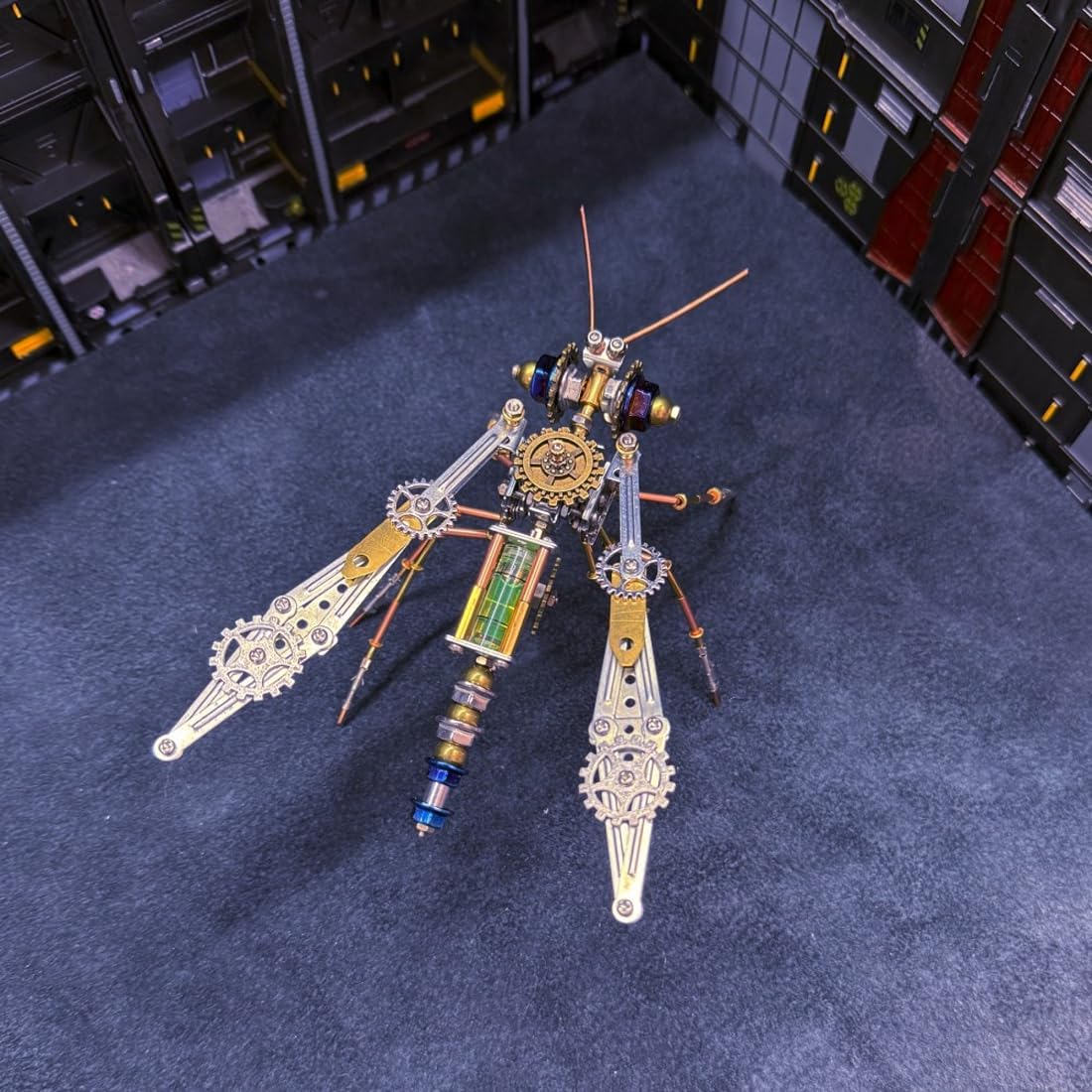 3D Metal Puzzle Mosquito Model Kit for Adults, 223 Pieces Steampunk Insect DIY Assembly Mechanical Models for Advanced Builders Collectors Hobby Gifts Desktop Display