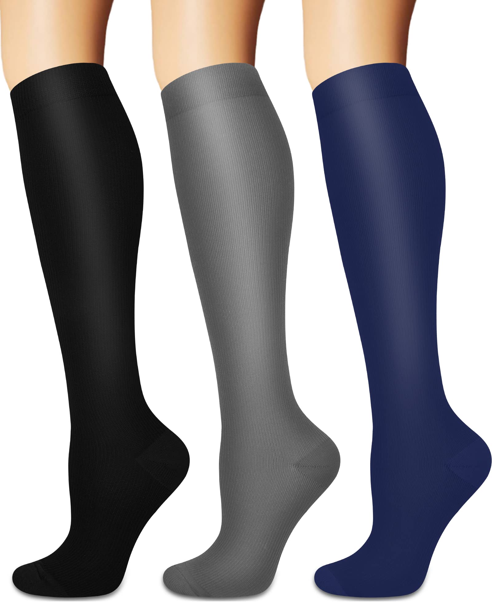 Sooverki Compression Socks for Women and Men Circulation (3/4 Pairs) is Best Support for Running Athletic Cycling Hiking