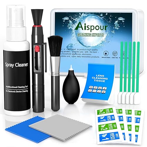 Aispour Camera Lens Cleaning Kit, 10-in-1 Camera Cleaning Kit, Camera