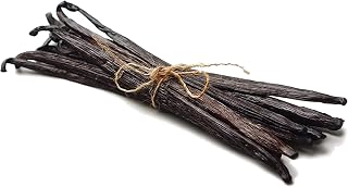 10 Vanilla Beans Grade B for Making Vanilla Extract, Vanilla Beans for Extract Grade 4-5 inches, Perfect for Homemade, baking and cooking. (10 BEANS)