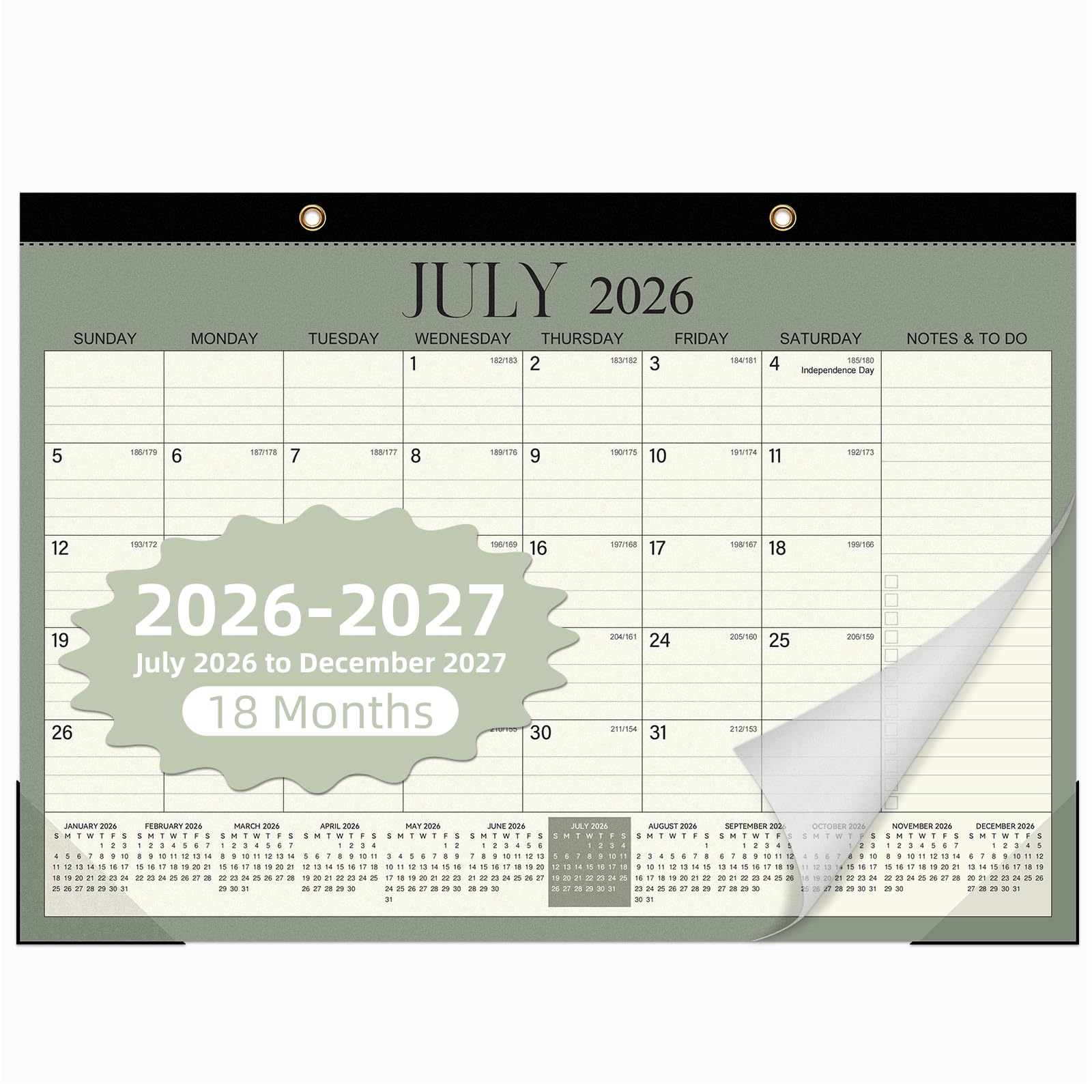 Tcamp Desk Calendar 2026-2027, Desktop Calendar