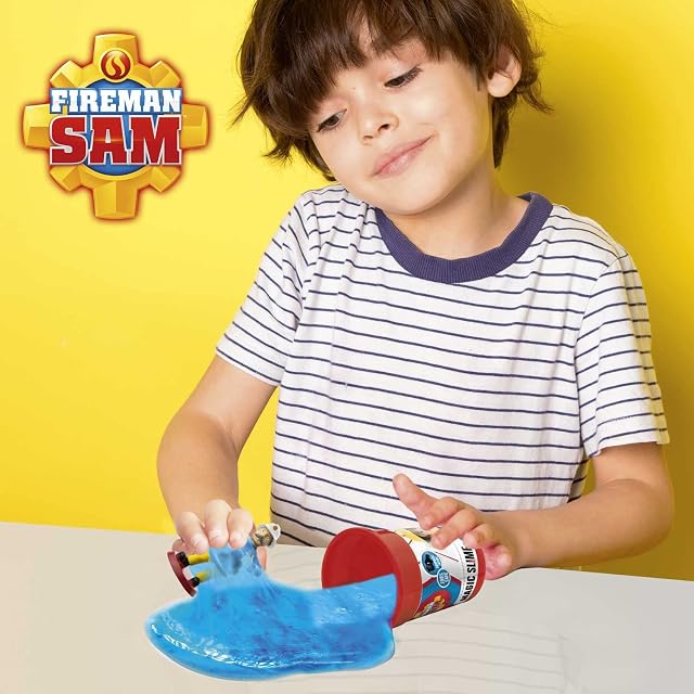Foto 4 de 8 de MAGIC SLIME FIREMAN SAM mucus mágico para niños en lata 150 g de arcilla incl. Figura de bombero 16626