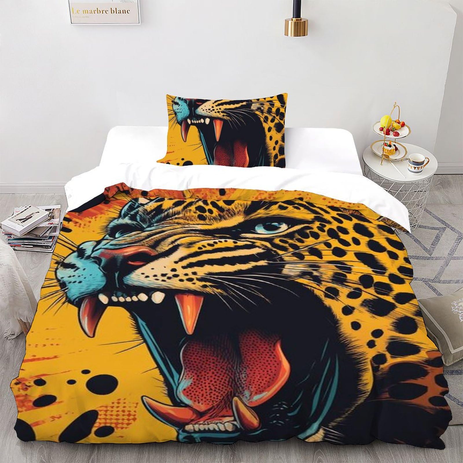 Parure de couette imprimé 3D guépard pour transformer la chambre de votre garçon