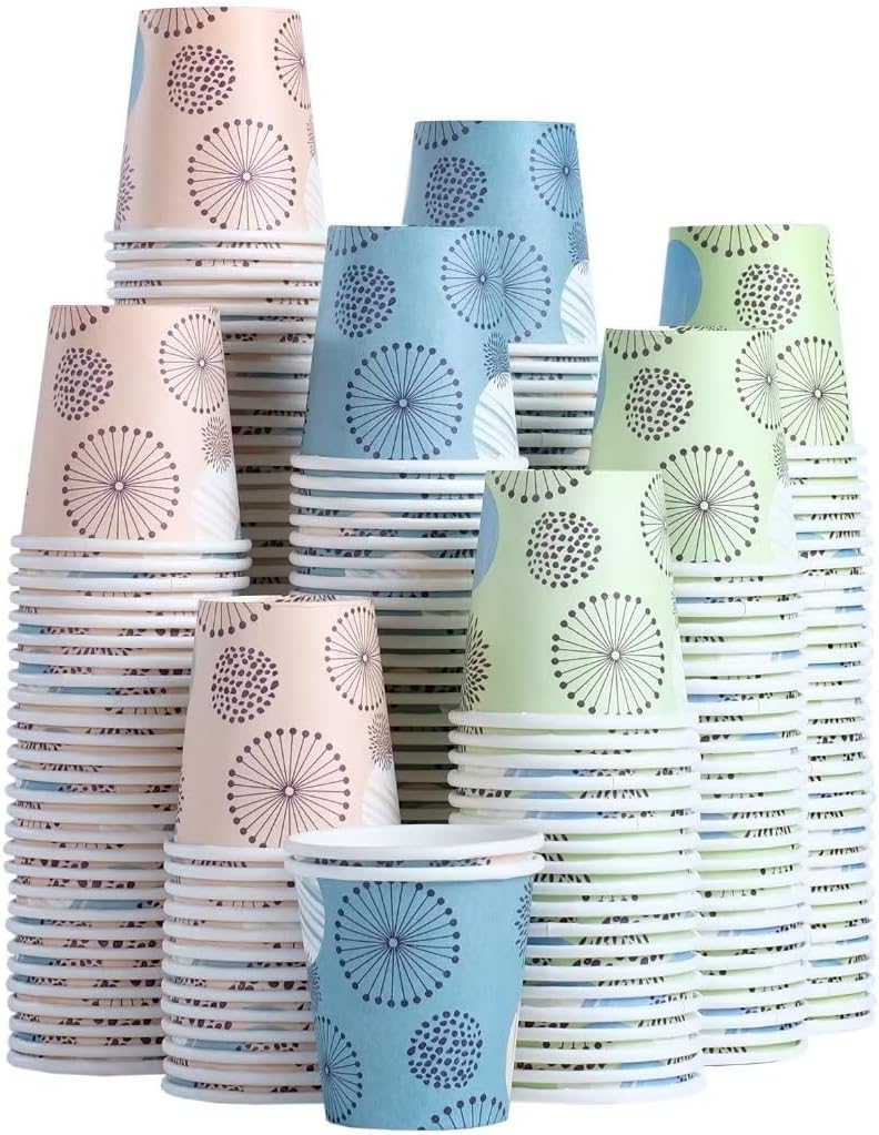 Clawsoff [300 Pack 3 oz Paper Cups, Disposable Bathroom