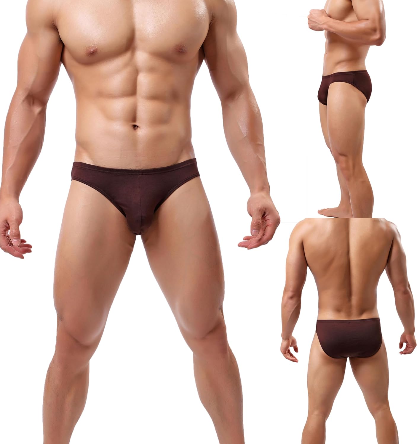 Mens Bikini Underwear Micro Fiber Modal Briefs Low Rise Pack - Image 3