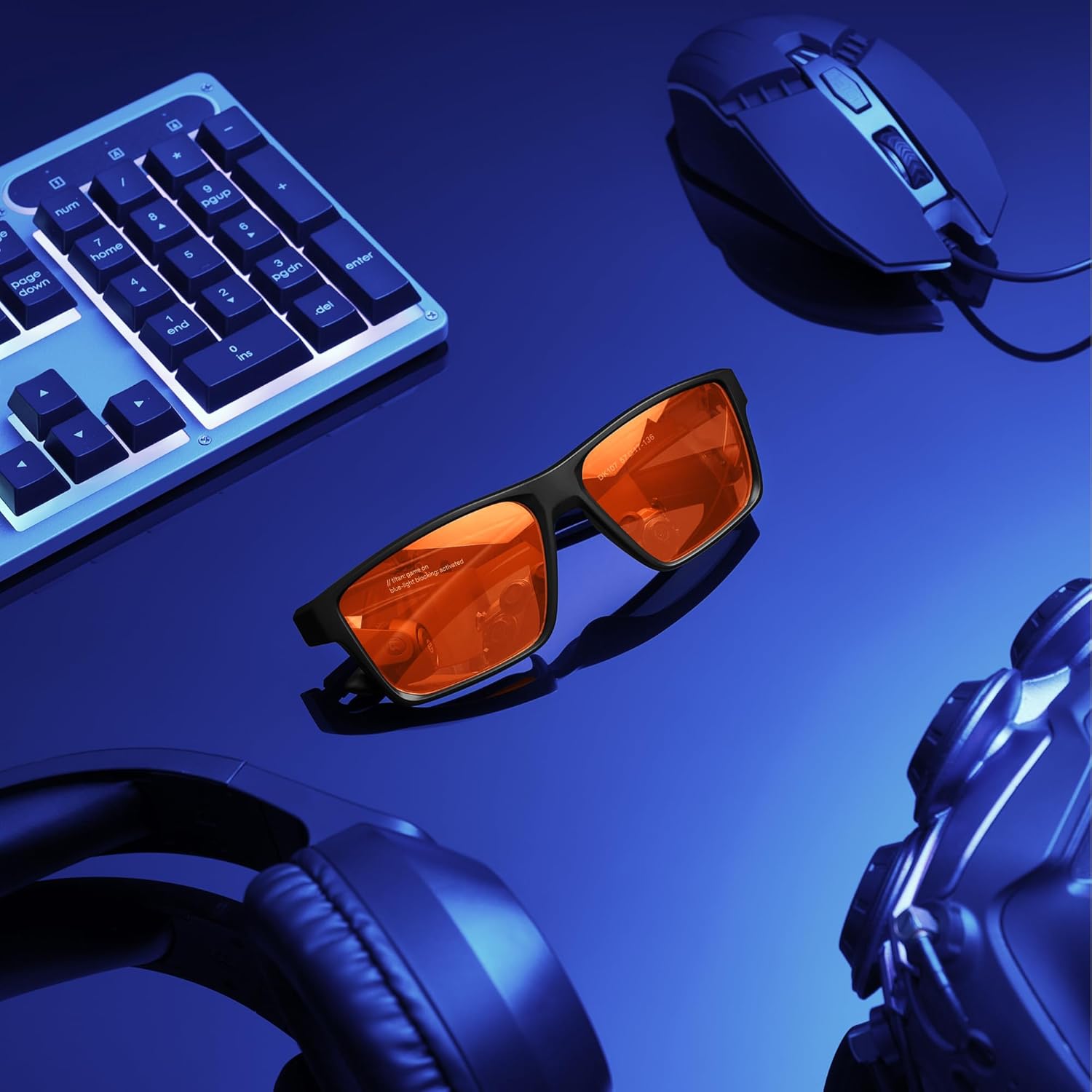 Titan Gaming Glasses, Blue Light Blocking, Night Driving Glasses for Men, Computer Protection Christmas Gift for Gamers - Image 9