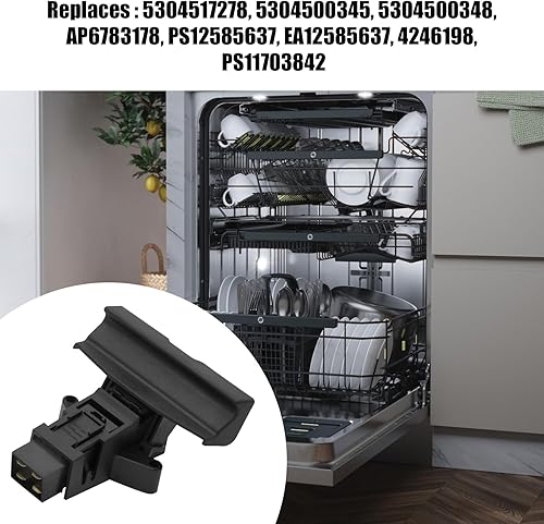 Miniatura 6 de 5304517280 AP6783178 Ensamblaje de pestillo de puerta de lavavajillas para Frigidaire, Crosley, Kenmore Lavavajillas -Reemplaza 5304517278,