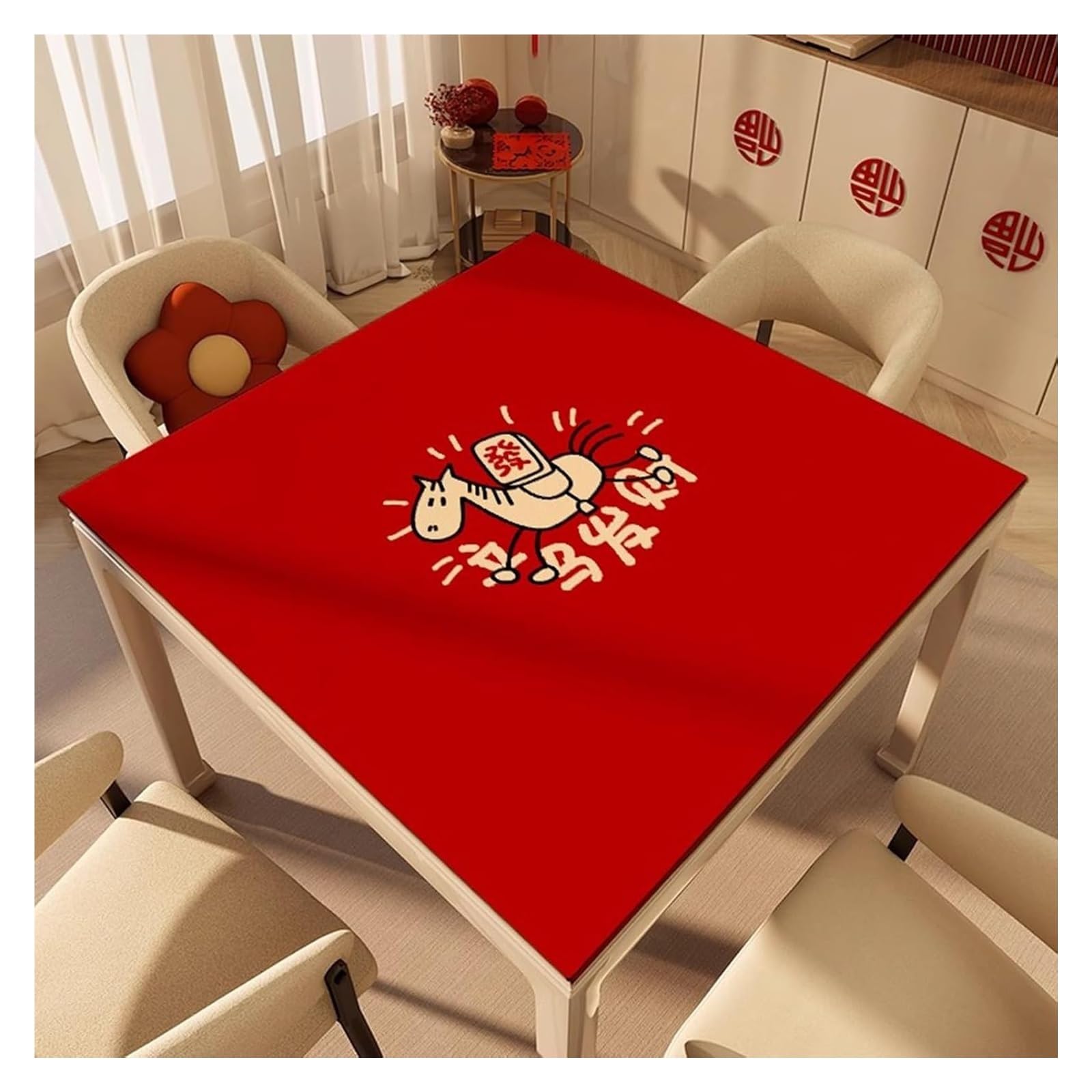 Tapis de Poker, Antidérapant et réduction du Bruit, Grand Tapis de Jeu(80cm/31.49in)