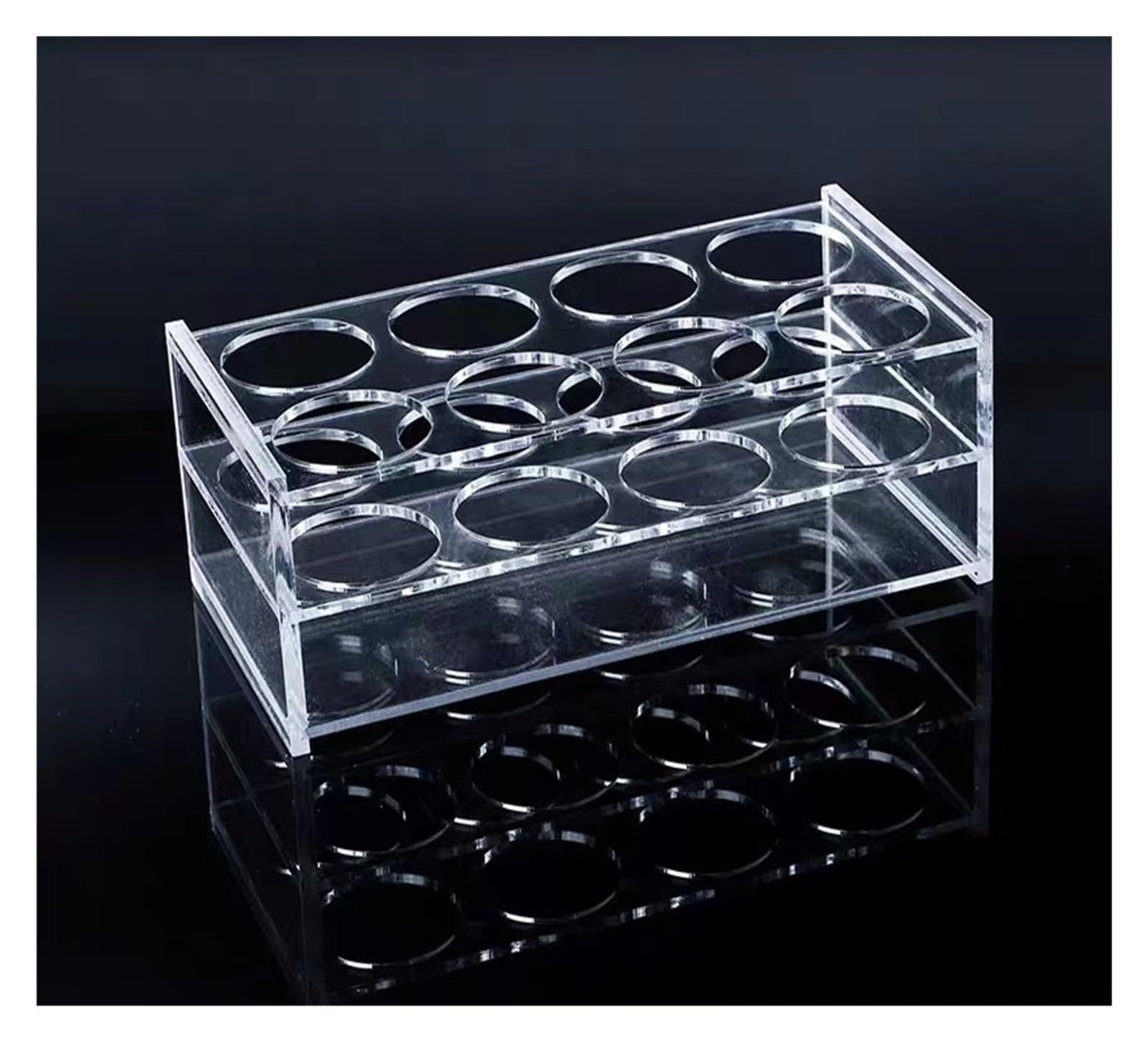 Supporto for Tubi in PMMA da centrifuga in Vetro Organico Trasparente da 1 pz for Laboratorio Scolastico(250ml 6holes)