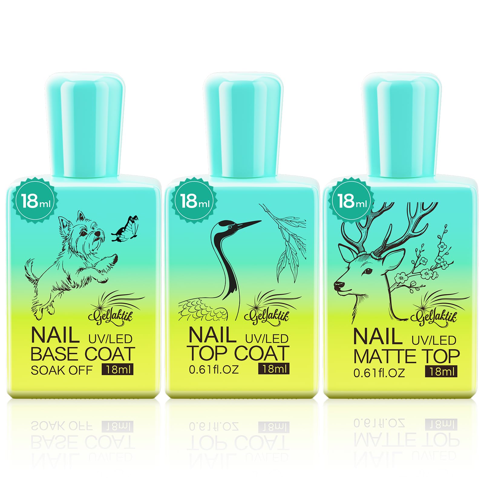 GELLAKTIK Gel Base and Top Coat Set
