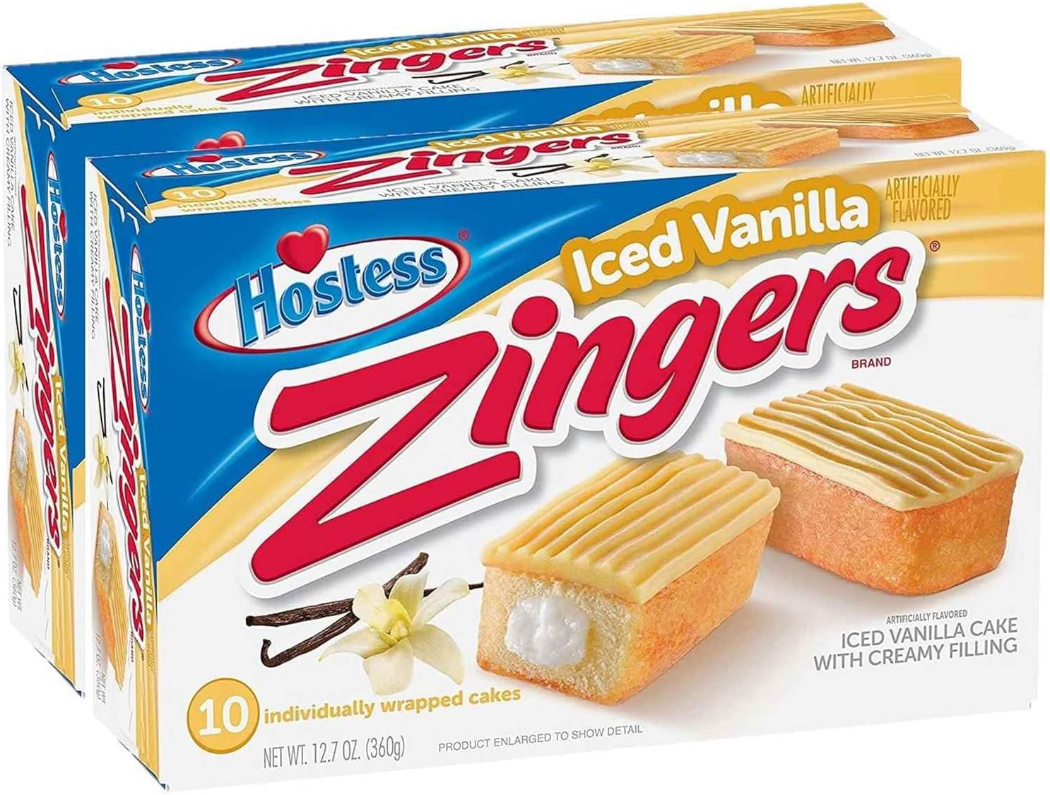 Zingers Vanilla Cakes 10 Cakes (2 Boxes)